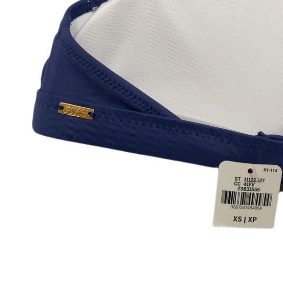 ✨NWT PINK Victoria’s Secret Strappy Lace Up High Neck Bikini Top - Picture 5 of 12